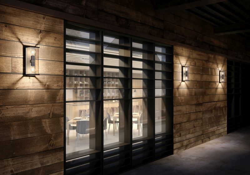 Lucide CLAIRE - Nástenné svietidlo Vonkajšie - 2xE27 - IP54 - Antracit